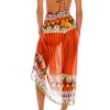 Пляжное парео Agua Bendita 9343 MARINE MENFIS, Цвет: оранжевый, Размеры: UN, изображение 2