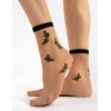 Носки женские Fiore 1166/G SUMMER 15 den телесный/чёрный, Цвет: телесный/чёрный, Размеры: UN