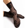 Носки с узором Fiore 1192/G PAWPAW 20 den чёрный, Цвет: чёрный, Размеры: UN