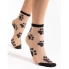 Носки с узором Fiore 1192/G PAWPAW 20 den телесный/чёрный, Цвет: телесный/чёрный, Размеры: UN, изображение 2