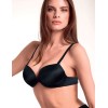 Бюстгальтер супер пуш-ап гель Lormar Double ULTRASHINE nero, Цвет: nero (черный), Размеры: 70B, изображение 3