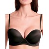 Бюстгальтер супер пуш-ап Lormar Double Extra ULTRASHINE nero, Цвет: nero (черный), Размеры: 75B, изображение 2