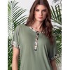 Пижама футболка с шортами Lormar ITACA 652585CO verde army, Цвет: verde army (хаки), Размеры: S, изображение 2