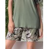 Пижама футболка с шортами Lormar ITACA 652585CO verde army, Цвет: verde army (хаки), Размеры: S, изображение 3