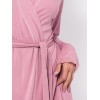Длинный халат из вискозы Sielei LEAVES LV72 malva, Цвет: malva (лиловый), Размеры: M, изображение 3