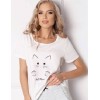 Пижама с брюками Aruelle CATWOMAN WHITE, Цвет: белый, Размеры: XL, изображение 2