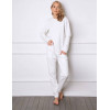 Пижама с брюками Aruelle CROWN SET молочный, Цвет: молочный, Размеры: M