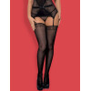 Чулки Obsessive LUSTELLA STOCKINGS, Цвет: черный, Размеры: S/M/L