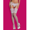 Чулки Obsessive SUBTELIA STOCKINGS белый, Цвет: белый, Размеры: S/M