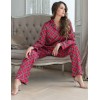 Классическая пижама в клетку Mia-Mella CHESTER 7376, Цвет: красный+черный, Размеры: 2XL, изображение 2