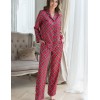 Классическая пижама в клетку Mia-Mella CHESTER 7376, Цвет: красный+черный, Размеры: 2XL