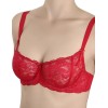 Бюстгальтер балконет мягкий Sermija 173-16-L красный, Цвет: красный, Размеры: 70F, изображение 2