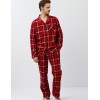 Пижама мужская из фланели Aruelle BENNY, Цвет: красный, Размеры: M, изображение 2
