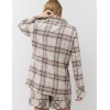 Фланелевая пижама с шортами Aruelle MAELLE, Цвет: бежевый, Размеры: XS, изображение 2