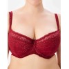 Кружевной бюстгальтер на поролоне Lina A 6086 румба, Цвет: румба, Размеры: 75F