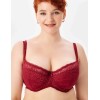 Кружевной бюстгальтер на поролоне Lina A 6086 румба, Цвет: румба, Размеры: 75F, изображение 5