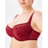 Кружевной бюстгальтер на поролоне Lina A 6086 румба, Цвет: румба, Размеры: 75F, изображение 4