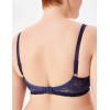 Кружевной бюстгальтер на поролоне Lina A 6086 темно-синий, Цвет: темно-синий, Размеры: 75G, изображение 2