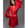 Шёлковый натуральный халат Mia-Amore MERLOT 4743 красный, Цвет: красный, Размеры: L/XL, изображение 4