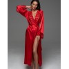Длинный шёлковый пеньюар Mia-Amore MERLOT 4749 красный, Цвет: красный, Размеры: S/M, изображение 4