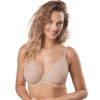 Кружевной бюстгальтер на косточках Mefemi DESIRE M bralette капучино, Цвет: капучино, Размеры: 80D, изображение 4
