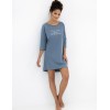 Ночная сорочка из хлопка Sensis MORNING, Цвет: синий, Размеры: S/M, изображение 3
