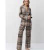 Фланелевая пижама с брюками Aruelle ELODY, Цвет: мокко, Размеры: XS, изображение 2