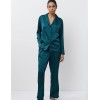 Атласная пижама с брюками Aruelle EMERALDA, Цвет: изумруд, Размеры: XS, изображение 2