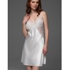 Сорочка из шёлка и кружева Mia-Amore ADELAIDA 4700 белый, Цвет: белый, Размеры: 2XL