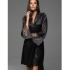 Халат из шёлка и кружева Mia-Amore ADELAIDA 4703 черный, Цвет: черный, Размеры: L/XL, изображение 4