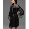 Халат из шёлка и кружева Mia-Amore ADELAIDA 4703 черный, Цвет: черный, Размеры: L/XL, изображение 2