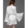 Халат с топом и шортиками из шёлка Mia-Amore ADELAIDA 4705 белый, Цвет: белый, Размеры: L, изображение 4