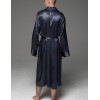Мужской шёлковый халат Mia-Amore MARYGOLD 4633, Цвет: темно-синий, Размеры: 4XL/5XL, изображение 3