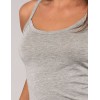 Майка на узких бретелях Sielei TODAY 6000 grigio melange, Цвет: grigio melange (серый), Размеры: M, изображение 3