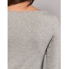 Кофта с вырезом-лодочкой Sielei TODAY 6014 grigio melange, Цвет: grigio melange (серый), Размеры: M, изображение 4