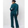 Атласная пижама с брюками Aruelle EMERALDA, Цвет: изумруд, Размеры: XS, изображение 3