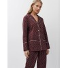 Пижама с брюками из хлопка Aruelle GEORGETTE, Цвет: бордовый, Размеры: XS