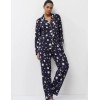 Женская пижама с брюками Aruelle VENUS, Цвет: тёмно-синий/кремовый, Размеры: XS, изображение 4