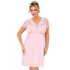 Сорочка из вискозы Donna LIVIA PLUS powder pink, Цвет: светло-розовый, Размеры: 3XL