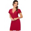 Сорочка с короткими рукавами Donna LUIZA nightdress burgundy new, Цвет: бордовый, Размеры: L