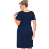 Сорочка из вискозы Donna MELANIA nightdress PLUS dark blue, Цвет: темно-синий, Размеры: 3XL, изображение 2