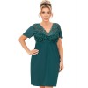 Сорочка из вискозы Donna MELANIA nightdress PLUS green, Цвет: изумрудный, Размеры: 3XL, изображение 2