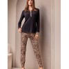 Пижама с леопардовым принтом Lormar CLUTCH 653857LU nero, Цвет: nero (черный), Размеры: S
