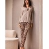 Пижама с леопардовым принтом Lormar CLUTCH 653857LU sabbia, Цвет: sabbia (бежевый), Размеры: M