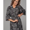 Удлиненная рубашка-халат Mia-Amore JOLINE 5588, Цвет: черный, Размеры: S