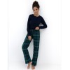 Пижама с брюками из хлопка Sensis CASSANDRA, Цвет: темно-синий, Размеры: M, изображение 4