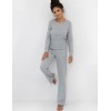 Хлопковая пижама с брюками Sensis JADE, Цвет: серый, Размеры: S/M, изображение 4