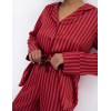 Полосатая пижама из вискозы Sensis ROSEMARY, Цвет: красный, Размеры: S, изображение 4