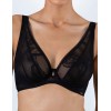 Мягкий кружевной бюстгальтер Alles ETHER M bralette чёрный, Цвет: черный, Размеры: 65D