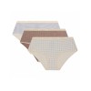 Набор хлопковых трусов брифов Dim LES POCKETS COTON 4C20 нежная клетка - 3 штуки, Цвет: нежная клетка, Размеры: XXS/XS, изображение 2